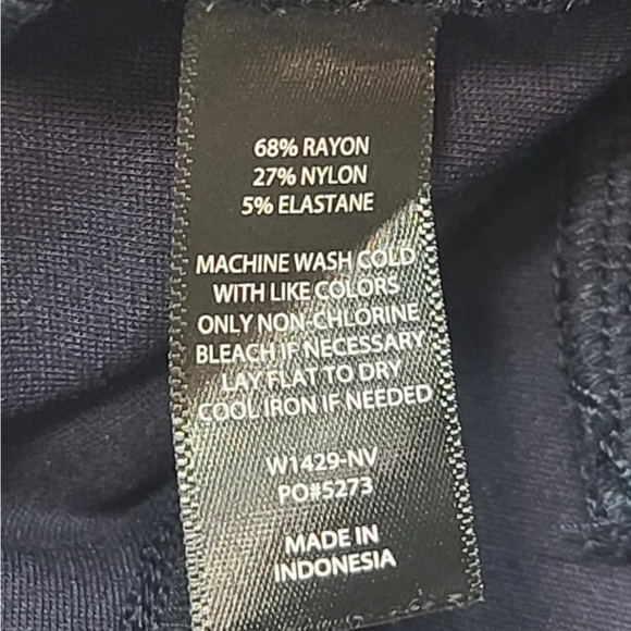 Betabrand Straight-Leg 7-Pocket Dress Pant Yoga Pants Navy Blue Size L Petite - Picture 5 of 9